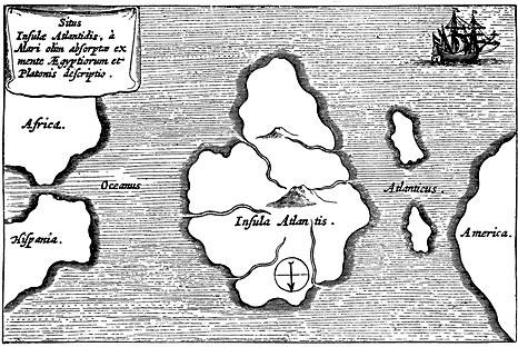 Athanasius
                  Kircher Atlantis 1664